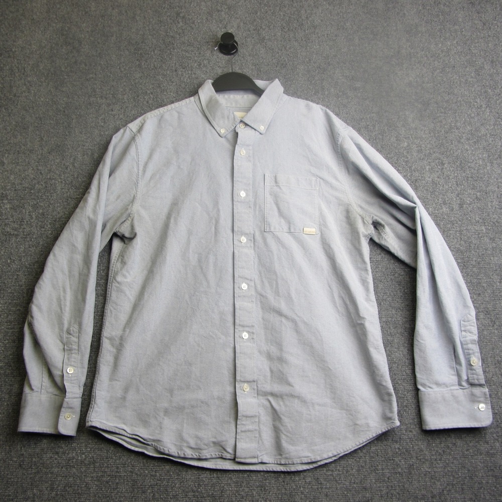 Aime Leon Dore Oxford Button Down Shirt Mens Large Blue Long Sleeve Cotton